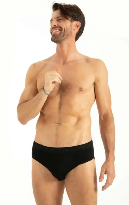 Bambu Elastan Günlük Kullanım Slip Q-En 510 - Siyah