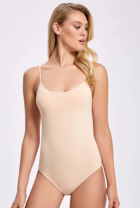Çıtçıt Detaylı Tek Parça Body İlke 249 - Ten