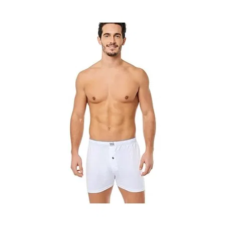 Esnek Bel Lastiği Pamuklu Erkek Boxer Q-En 512 - Asorti