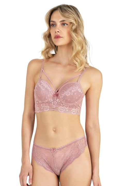 Fabony Dantelli Bralet Boş Cup Sütyen Takım Fabony 4211