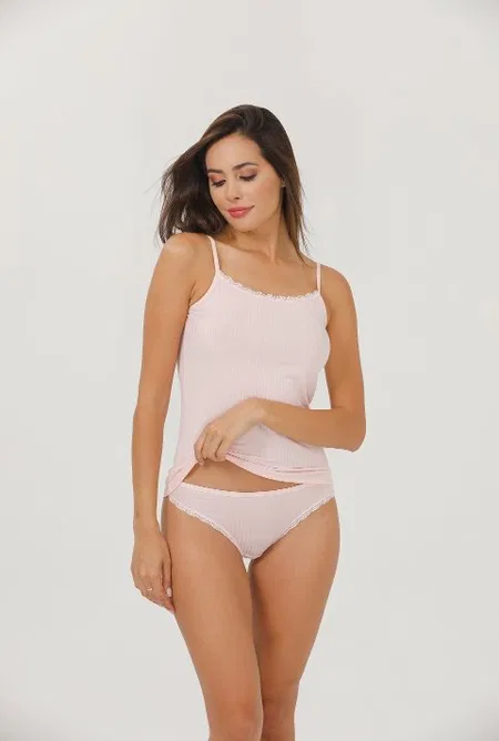 Dantelli Ip Askılı Pamuklu Atlet Kadın İlke 2421