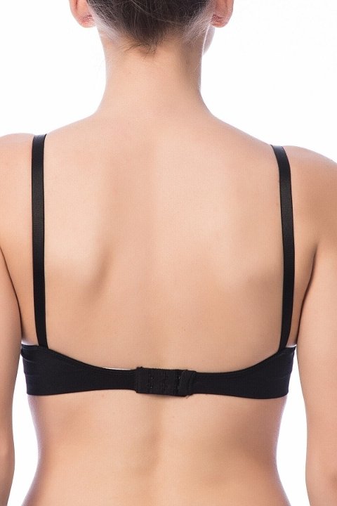 Dantelli Desteksiz Siyah Sütyen NBB 3363 - 2