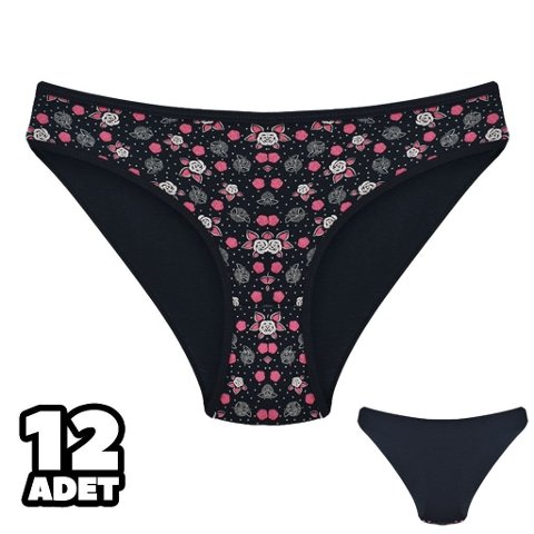 Pamuklu Yüksek Bel Bikini Külot Dondeza 101-128