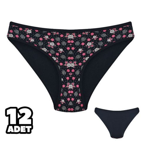 Pamuklu Yüksek Bel Bikini Külot Dondeza 101-128
