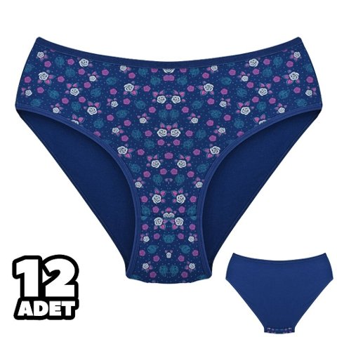 Yüksek Bel Destekli Çiçek Desenli Külot Dondeza 201140