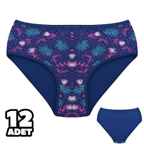 Lacivert Yüksek Bel Külot Karın Desteği Dondeza 201-141