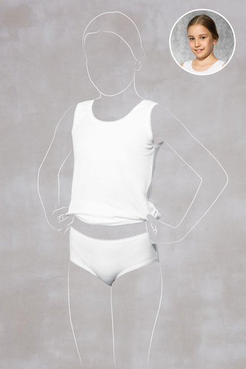 %100 Pamuklu Kız Çocuk Slip Külot Doreanse 310