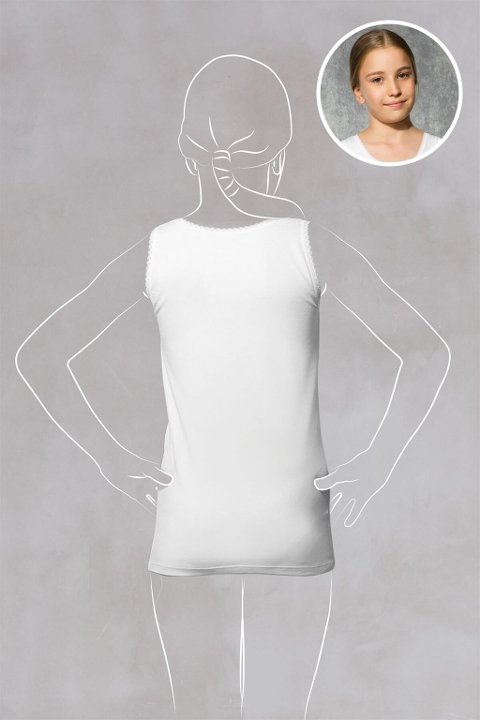 Geniş Askılı Pamuklu Kız Çocuk Atlet Doreanse 350 - 2