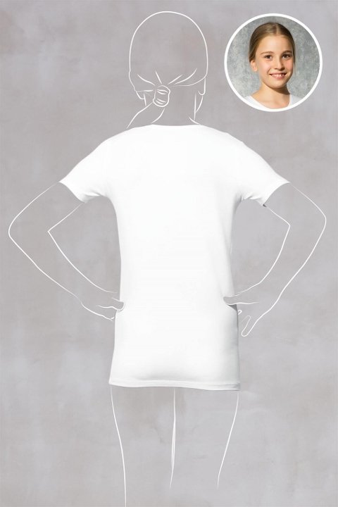 Geniş Askılı Pamuklu Kız Çocuk Atlet Doreanse 400 - 2