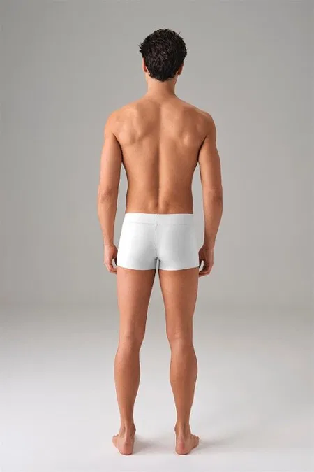 Pamuklu Dikişsiz Mini Paça Boxer Doreanse 1749 - Beyaz