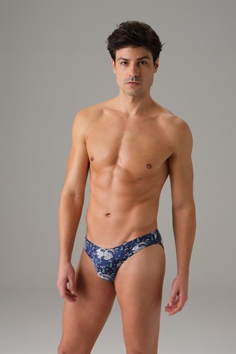 Pamuklu Elastan Tavşan Baskılı Erkek Slip Doreanse 1203