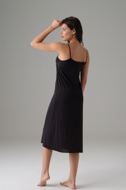 Kaygan Polyester Midi Boy Elbise Jüpon Doreanse 11126 - 2