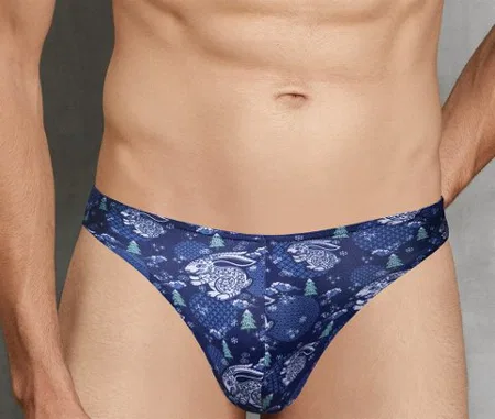 Micro Modal Tavşan Baskılı String Erkek Slip Doreanse 1202 - Tavşan Adası