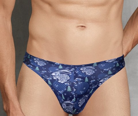 Micro Modal Tavşan Baskılı String Erkek Slip Doreanse 1202 - 2