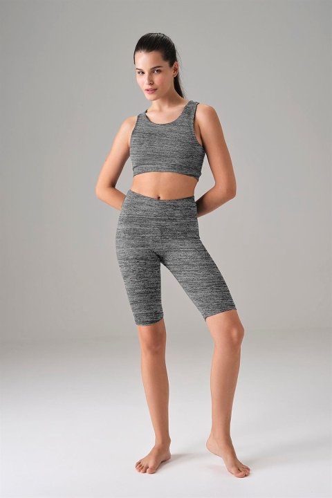 Polyester Yüksek Bel Bisikletçi Tayt Doreanse 8037