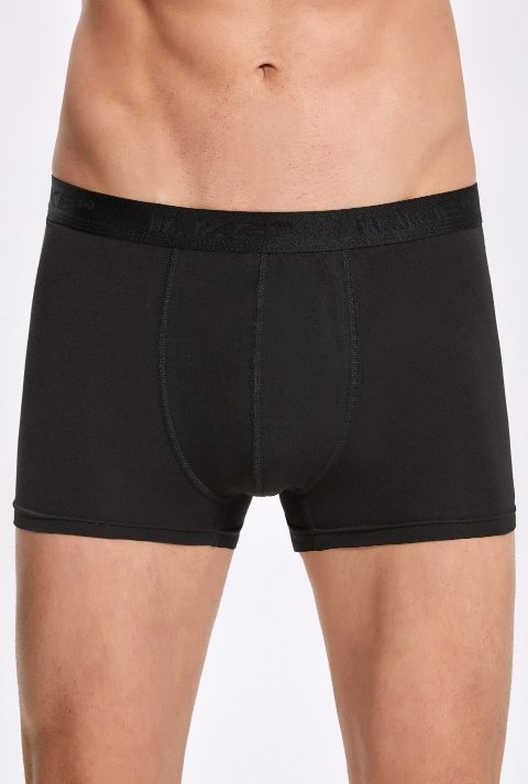 Likralı Esnek Bel Boxer Siyah-Füme İlke 1600 - Lacivert-İndigo