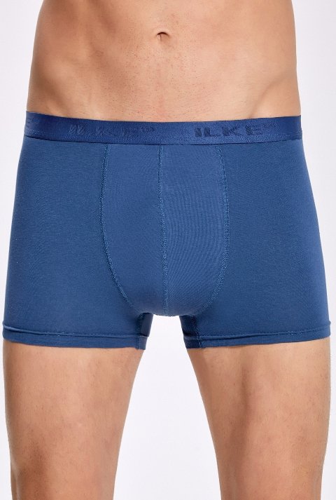 Likralı Esnek Bel Boxer Siyah-Füme İlke 1600 - Siyah-Füme