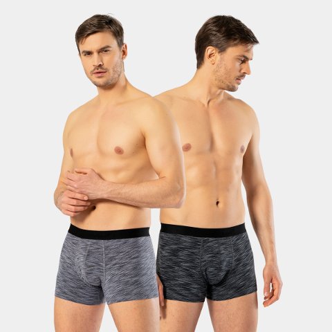 Uzun Paça Likralı Boxer Mor Cacharel 1324 - 2'li paket