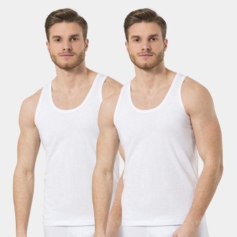 Pamuklu Ribana Erkek Atlet Türen 108