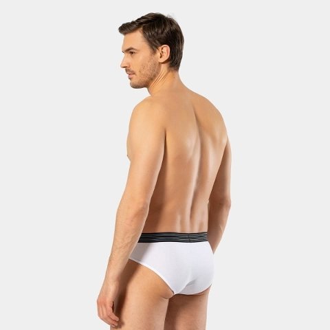 3'lü Pamuklu Kalın Lastikli Erkek Slip Cacharel 1321 - 3'lü paket (beyaz siyah gri)