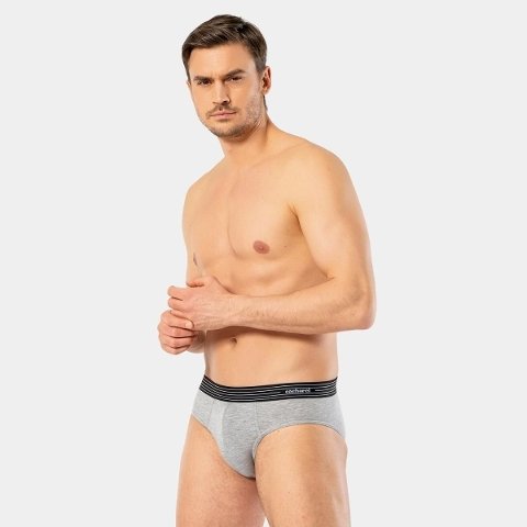 3'lü Pamuklu Kalın Lastikli Erkek Slip Cacharel 1321 - 3'lü paket (beyaz siyah gri)
