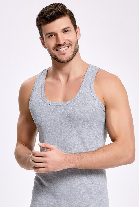 Ribana Kesim Gri Pamuk Atlet İlke 1139