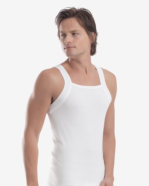 İnce Askılı Ribana Beyaz Atlet Öztaş 1028 - 2