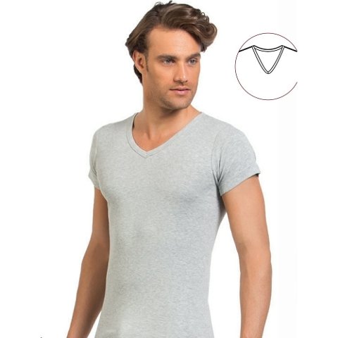 Öztaş Pamuklu V Yaka Erkek Atlet Öztaş 1042 - Görsel 4