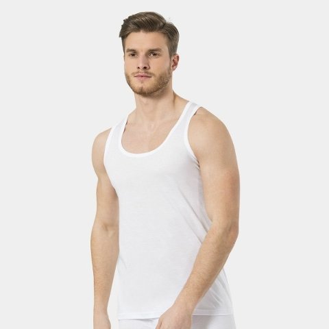 Pamuklu Ribana Askılı Erkek Atlet Türen 180