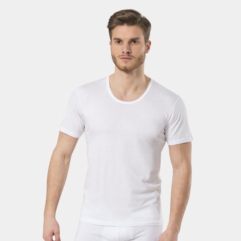 Pamuklu Modal Bisiklet Yaka Atlet Erkek Türen 181