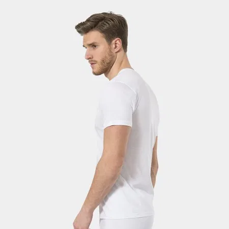 Pamuklu Modal Bisiklet Yaka Atlet Erkek Türen 181 - Beyaz
