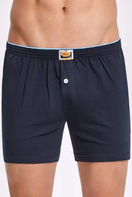 Pamuklu Esnek Bel Boxer İlke 011 - İndigo