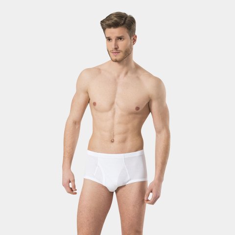 Pamuklu Ribana Slip Külot Beyaz Türen 113