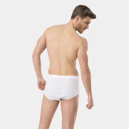 Pamuklu Ribana Slip Külot Beyaz Türen 113 - Beyaz