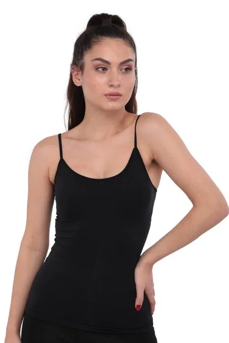 Dikişsiz Yüksek Pamuklu Kadın Atlet Liza 14001