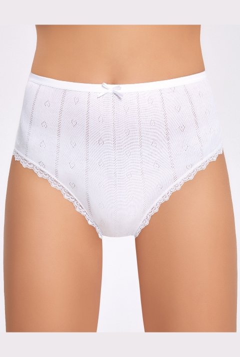 İlke Yüksek Bel Dantelli Bato Pamuklu Külot İlke 286 - Görsel 2