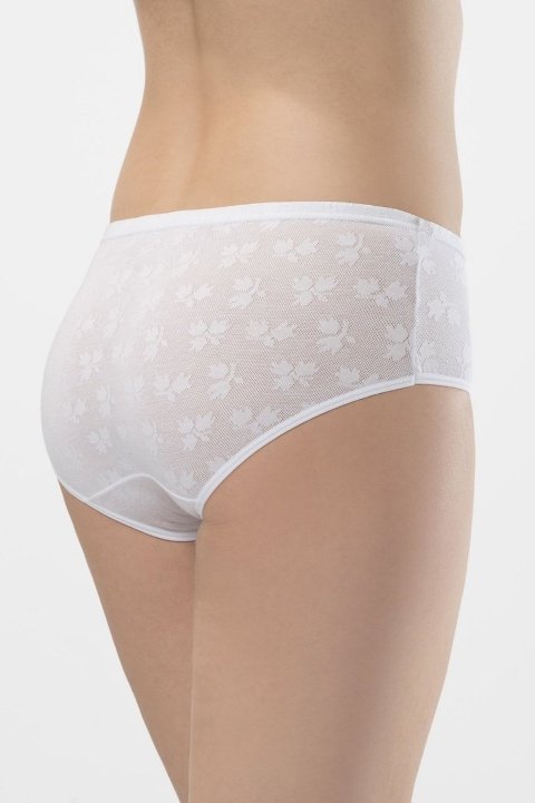 Pamuklu Yüksek Kesim Bikini Külot Beyaz Türen 283 - 2