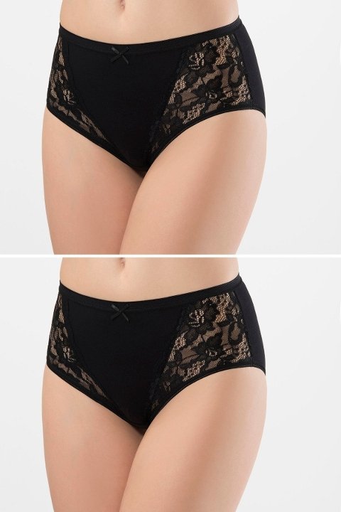 Türen Likralı Dantelli Yüksek Bel Kadın Külot Türen 279