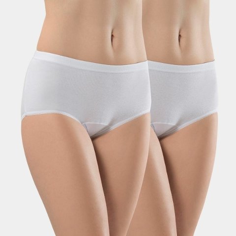 Yüksek Bel Pamuk Slip Külot Türen 223 - Beyaz