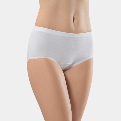 Yüksek Bel Pamuk Slip Külot Türen 223 - Beyaz