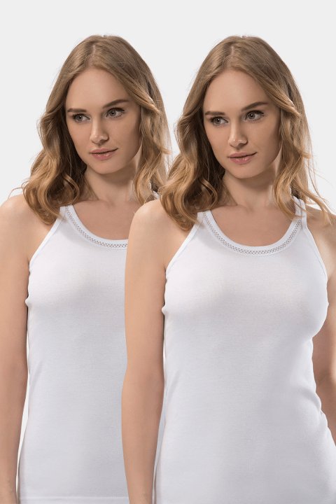 Pamuklu İnce Askılı Atlet Kadın Türen 204