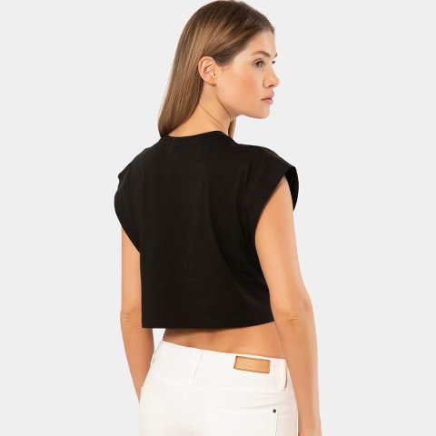 Pamuklu Tek Parça Siyah Body Türen 3402 - Siyah