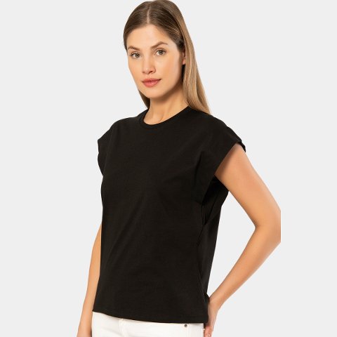 Kısa Kollu Tek Parça Body Siyah Türen 3401 - Siyah