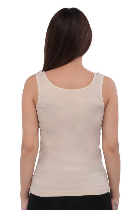 Liza (Layza) Kalın Askılı Dikişsiz Kadın Atlet Pamuklu Liza 14002 - Görsel 2