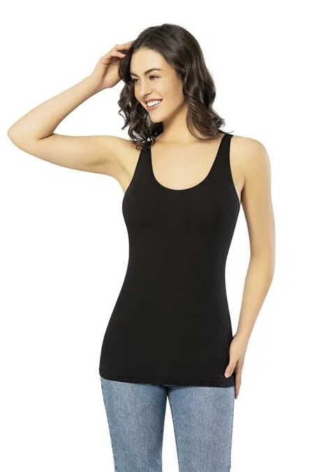 Yüksek Pamuklu Geniş Askılı Kadın Atlet Kota 6422