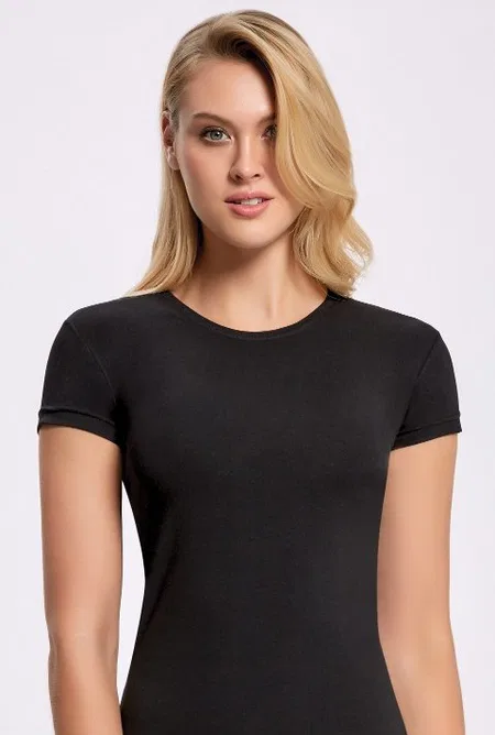 Tek Parça Esnek Body İlke 2261 - Siyah