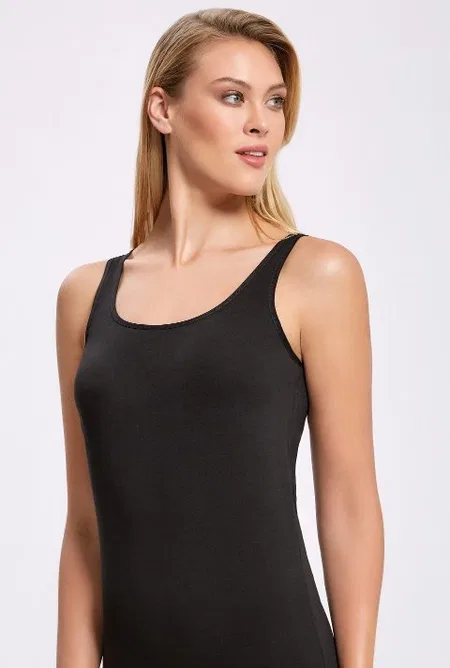 Pamuklu Nefes Alan Geniş Askılı Kadın Atlet İlke 2013