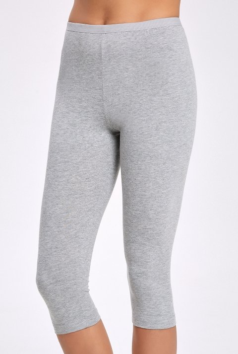 Yüksek Bel Likralı Kapri Tayt Pamuklu İlke 2258 - 2