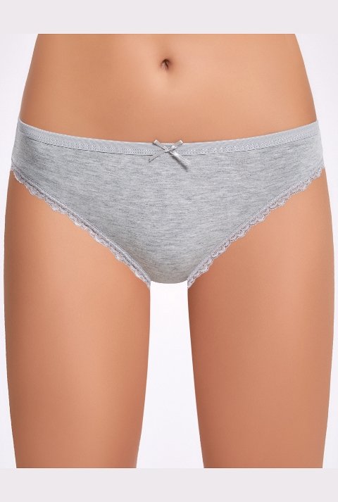 İlke Yüksek Bel Pamuklu Dantelli Bikini Külot İlke 278 - Görsel 5