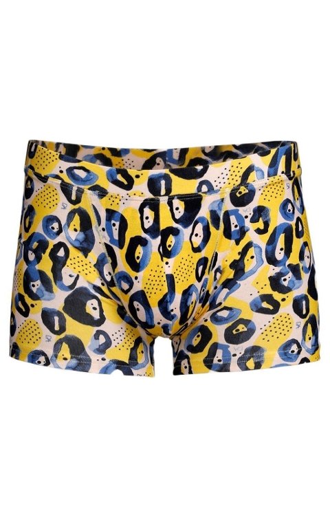 Modal Esnek Bel Lastikli Boxer Doreanse 1799 - Mavi Leopar